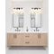 Z-Lite Grayson Vanity, 3-Light, 23 In.W x 5.75 In.L x 8.5 In.H, Matte Black/Clear + Etched Opal 1949-3V-MB - alternate 4